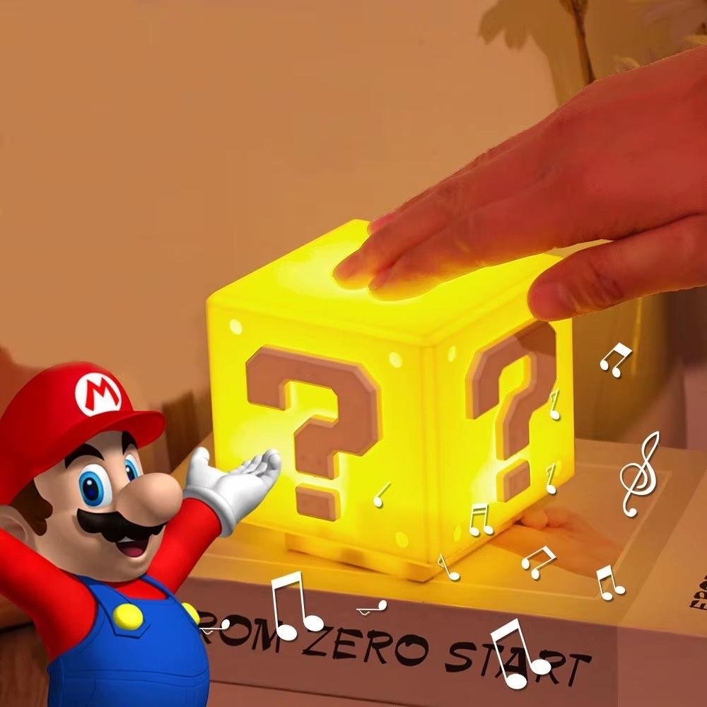 Lámpara Cubo Mario Bros Led Sonido USB